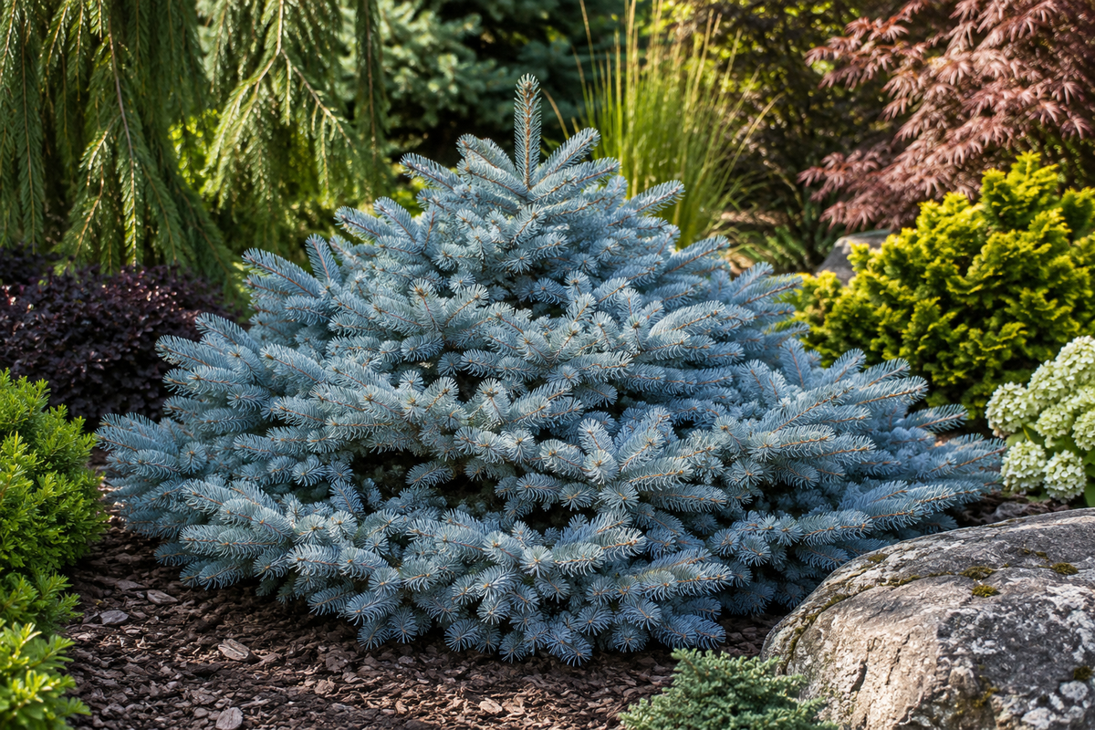 Picea pungens 'Montgomery'