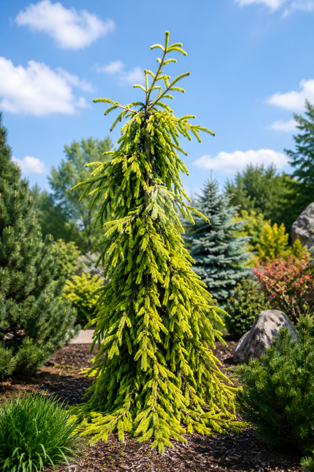 Épinette de Norvège dorée pleureuse Gold Drift ‘Gold Drift’ (Picea abies)