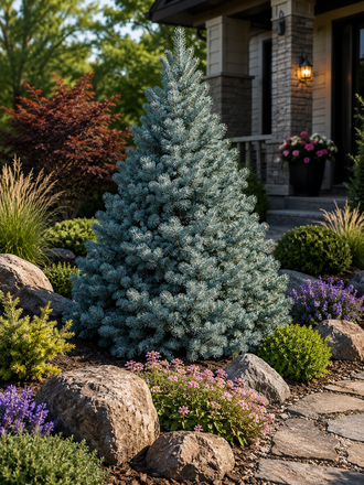 Picea glauca 'Yukon Blue'