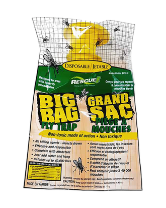 Piège à mouches Grand Sac jetable Rescue! — photo sur fond blanc