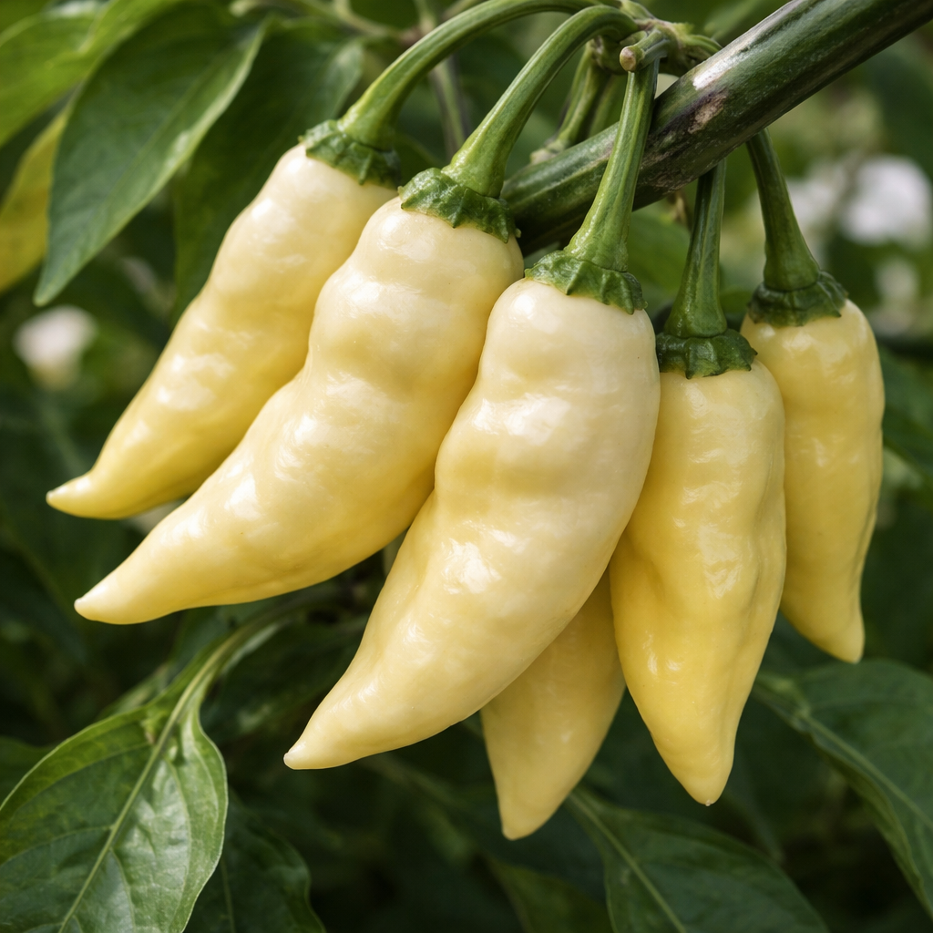 Piment fort 'Ghost' blanc