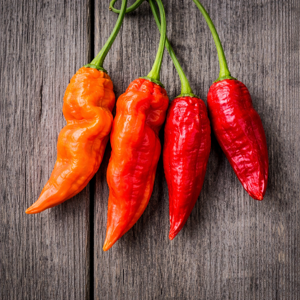 Organic ‘Pepperoncini’ pepper (<em>Capsicum annuum</em>)