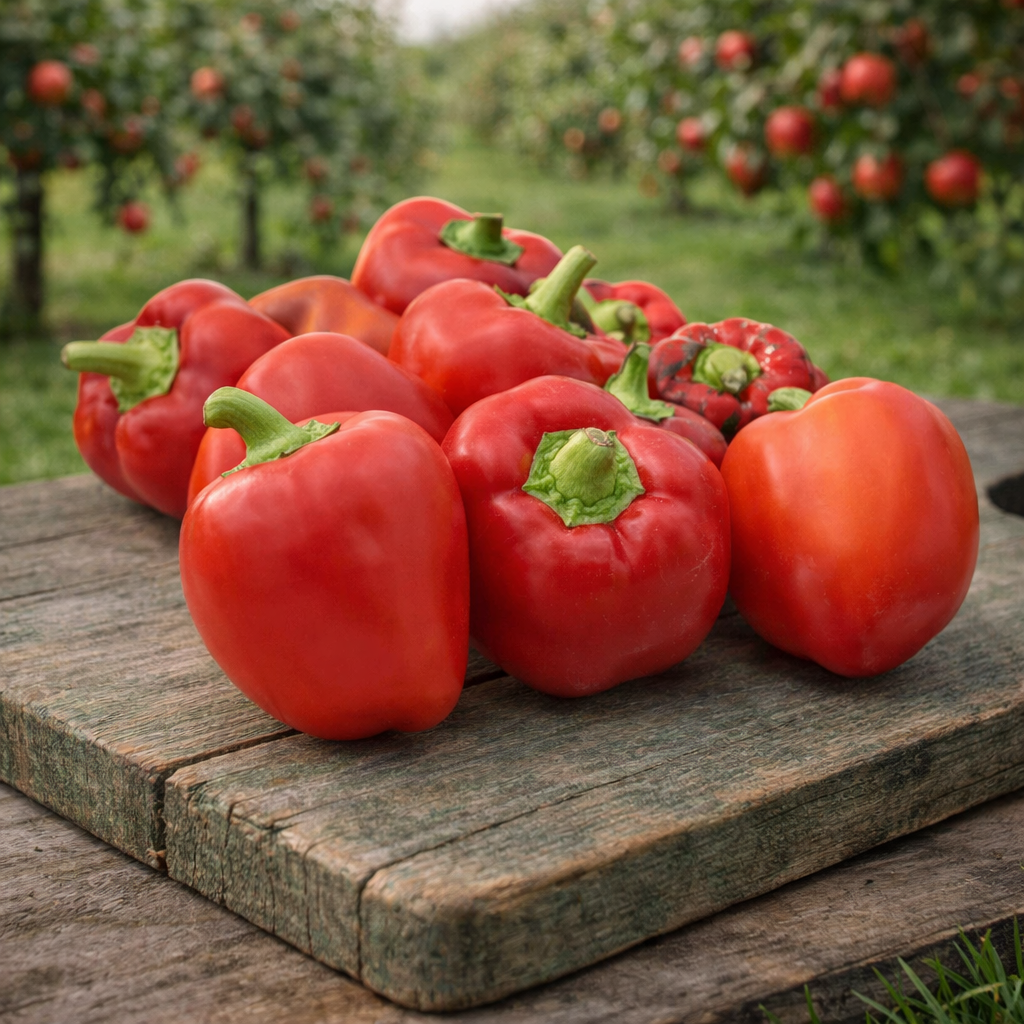 Sweet Apple Kambe pepper (<em>Capsicum annuum</em> ‘Sweet Apple Kambe’)