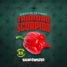 Red Trinidad Scorpion hot pepper (<em>Capsicum chinense</em>)