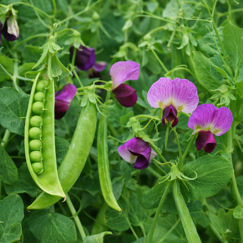 'Little Purple' snow peas