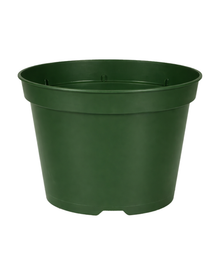 Pot de culture en plastique avec drainage — photo sur fond blanc