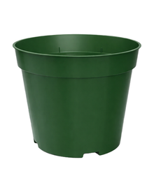 Pot de culture en plastique avec drainage — photo sur fond blanc