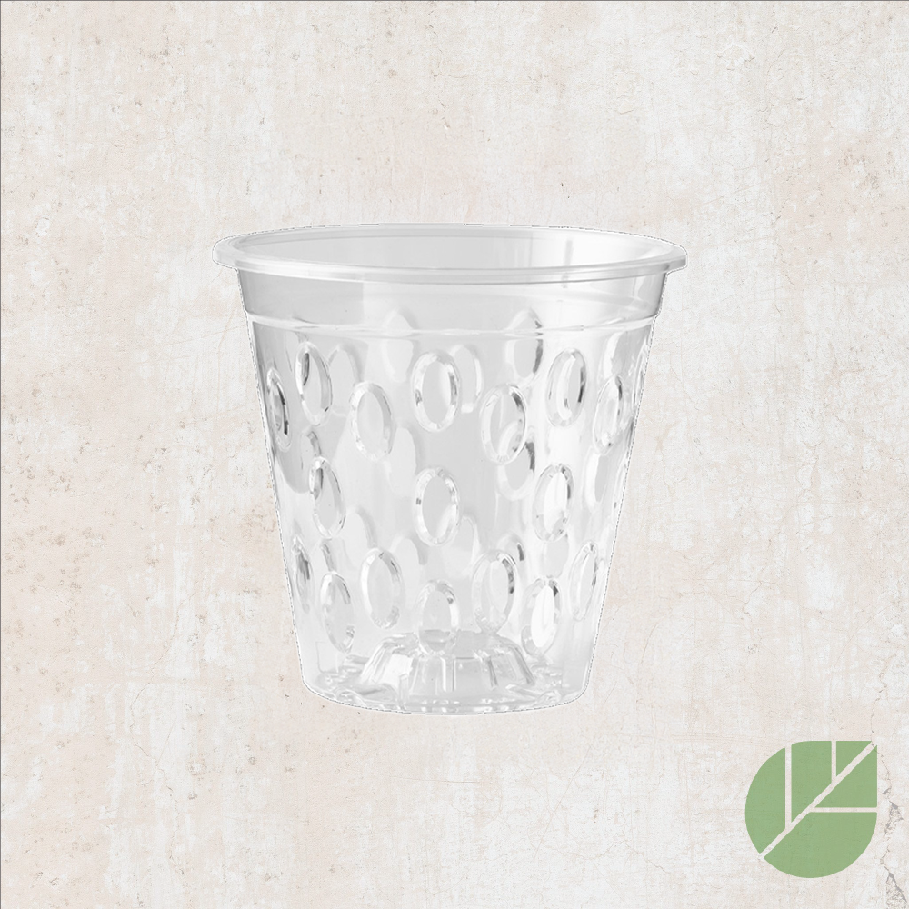 Rigid clear orchid pot 5.5 inches