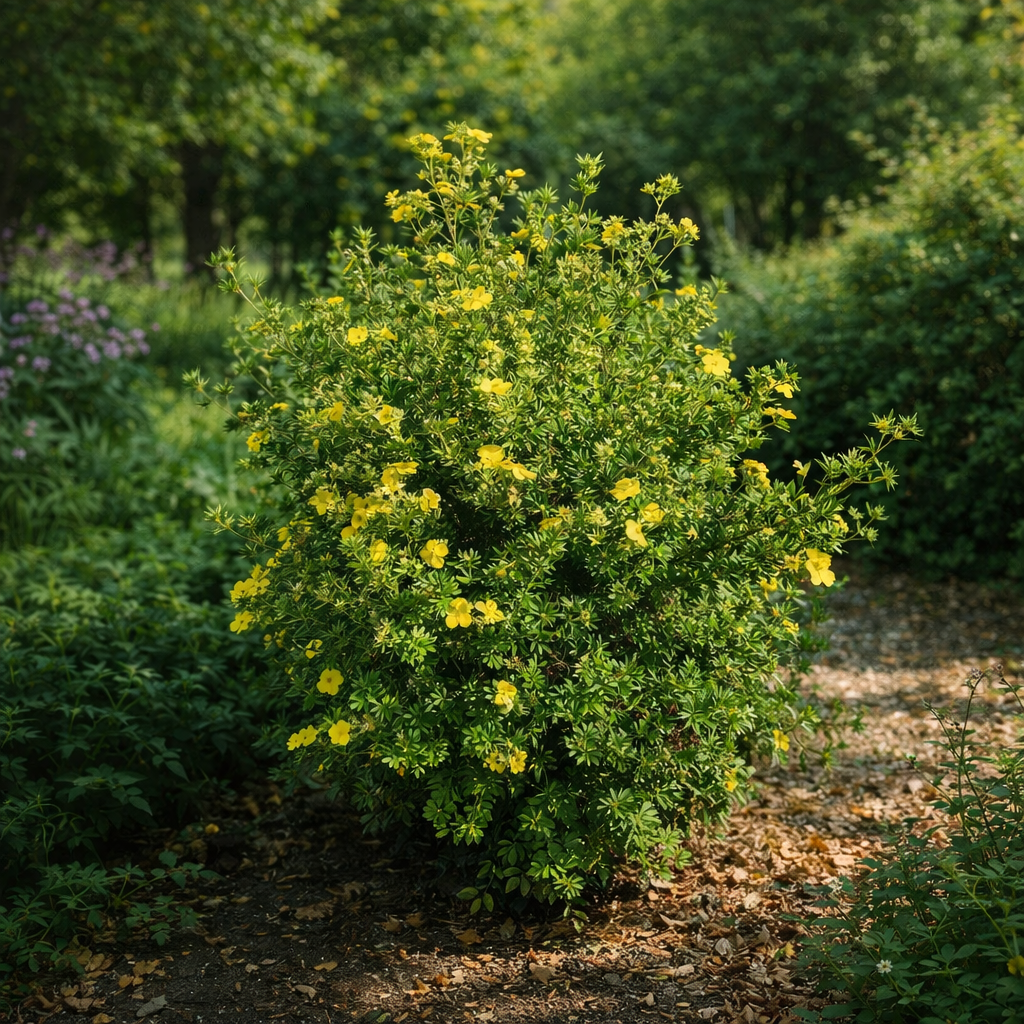 Potentilla fruticosa 'Goldfinger'