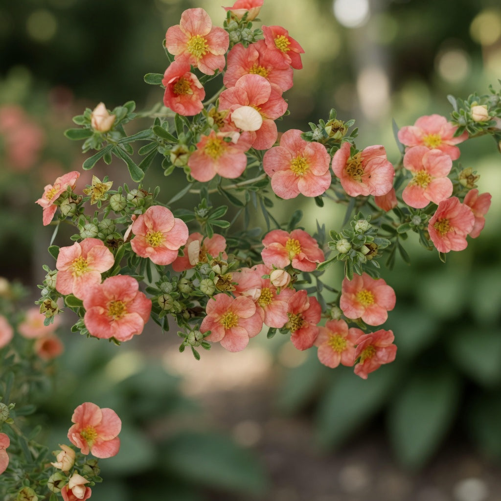 Potentilla fruticosa ‘Happy Face Orange’