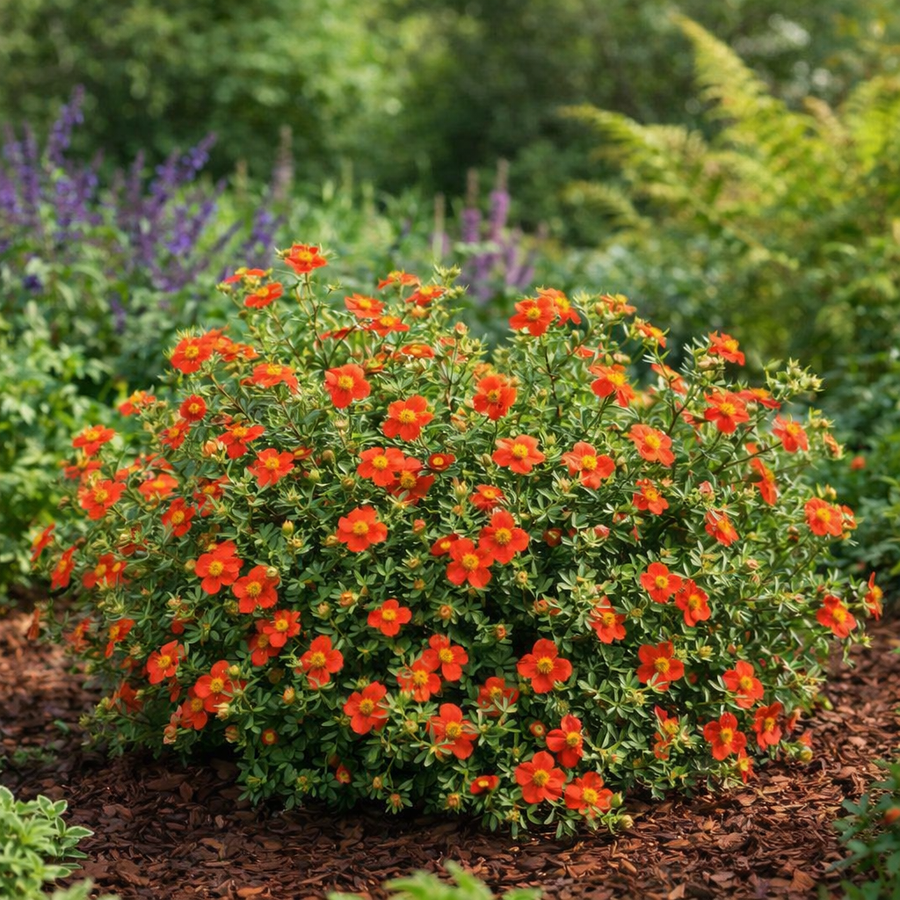 Potentilla fruticosa 'Red Robin'