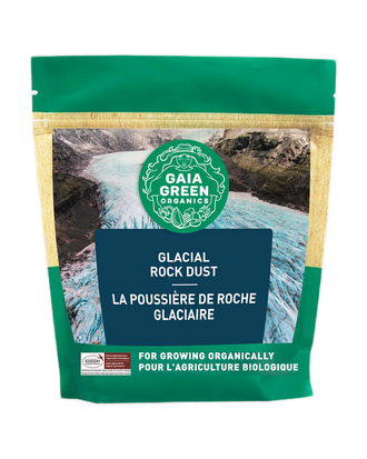 Gaia Green Poussière de roche glaciaire — photo sur fond blanc