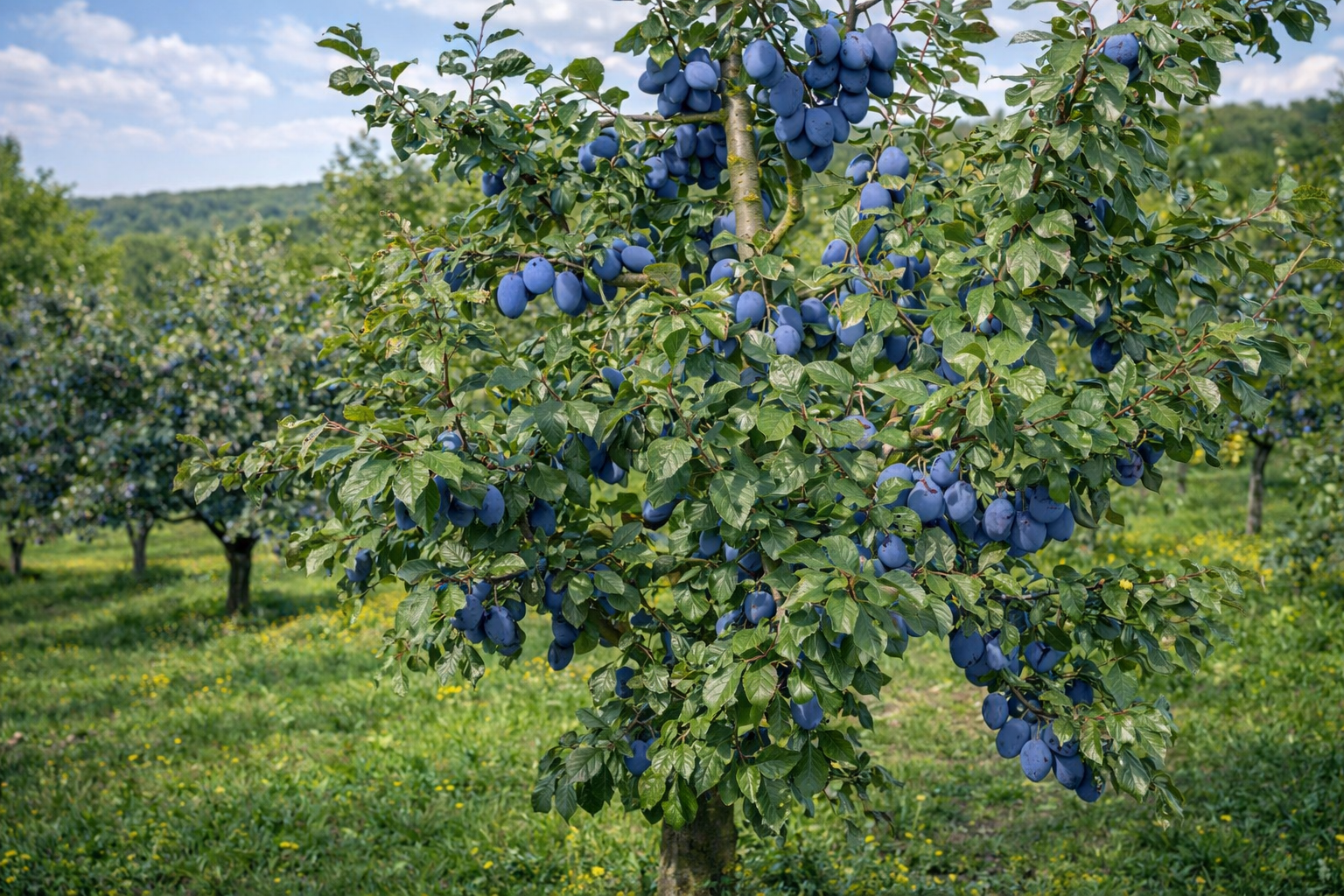 Prunus domestica 'Blue Damson'