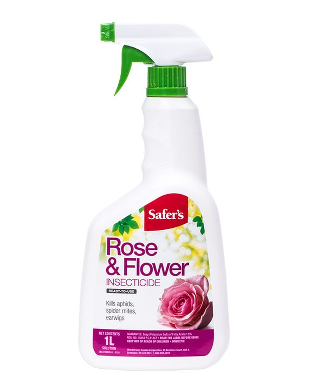 Insecticide pour roses et fleurs Safer's — photo sur fond blanc