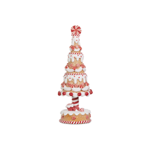 Sapin décoratif pain d’épices et bonbons à la menthe — 11,5 po — vue individuelle sur fond blanc