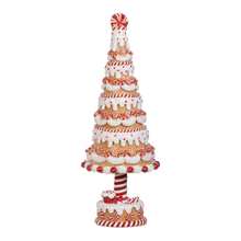Sapin décoratif pain d’épices et bonbons à la menthe — 15 po — vue individuelle sur fond blanc