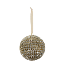 Boule de Noël à facettes effet cristal – 3,5 po — Default Title — vue individuelle sur fond blanc