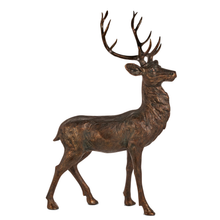 Grande statue de cerf debout bronze – 51 po — Default Title — vue individuelle sur fond blanc