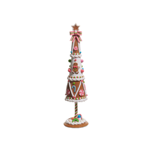 Sapin de Noël décoratif pain d’épices — 18 po — vue individuelle sur fond blanc