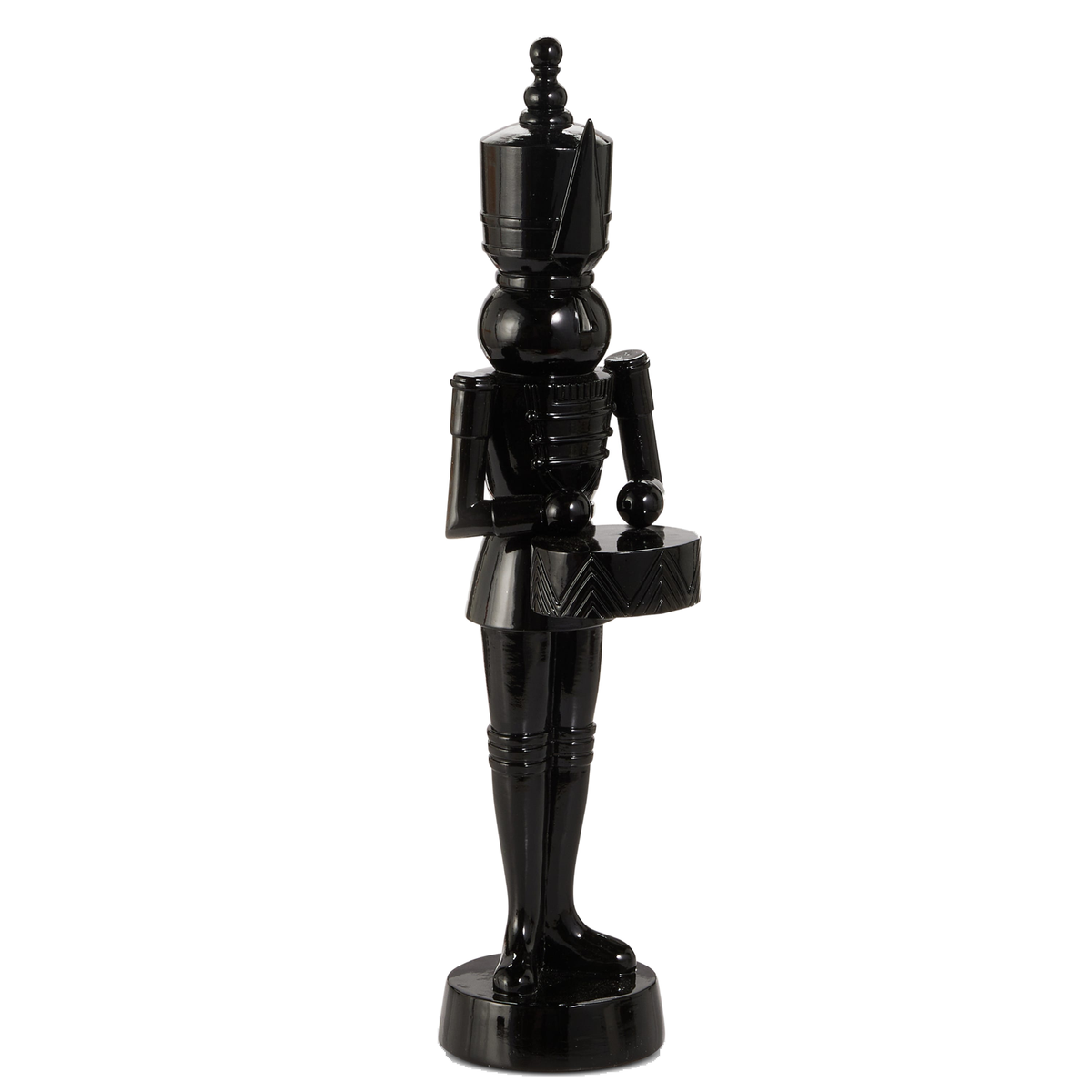 Casse-noisette noir — Avec tambour — 18,5 po — vue individuelle sur fond blanc