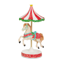 Cheval de carrousel décoratif Prancers Parade – 13 po — Rouge — vue individuelle sur fond blanc