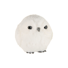 Ornement hibou blanc — Ouverts — 6 po — vue individuelle sur fond blanc