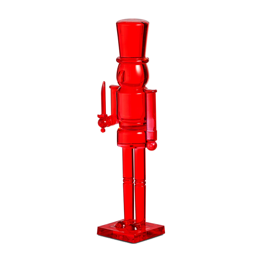 Casse-noisette décoratif fluo – 11,5 po — Rouge sur fond blanc