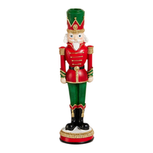 Bougeoir casse-noisette de Noël — Vert — vue individuelle sur fond blanc