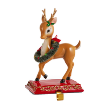 Support pour bas de Noël – 11 po — Cerf — vue individuelle sur fond blanc