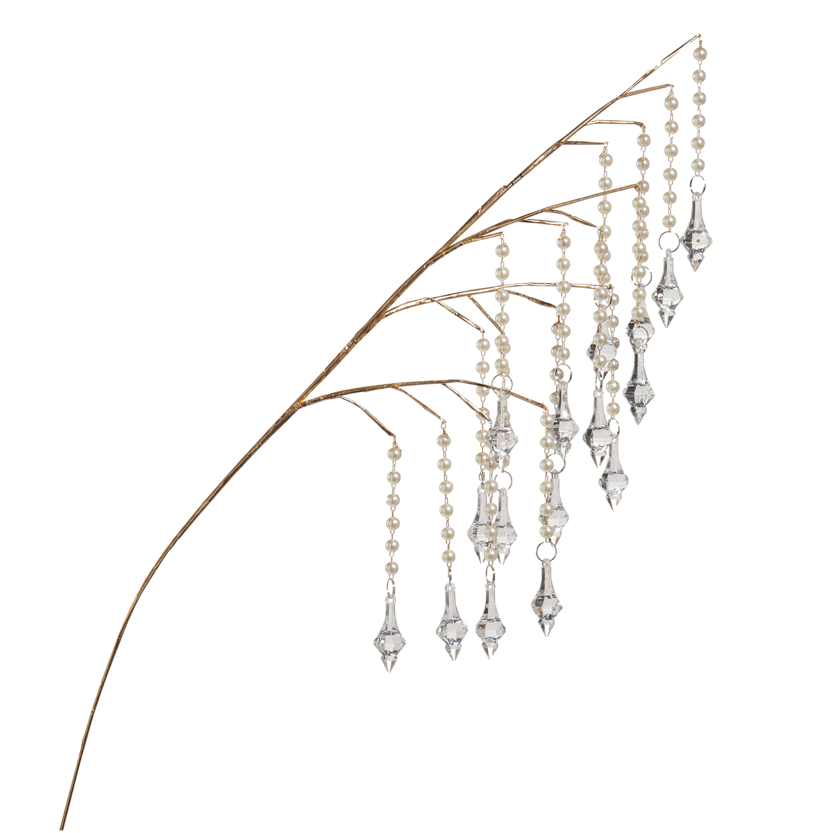 Tige décorative retombante à perles et effet cristal – 32 po — Default Title — vue individuelle sur fond blanc