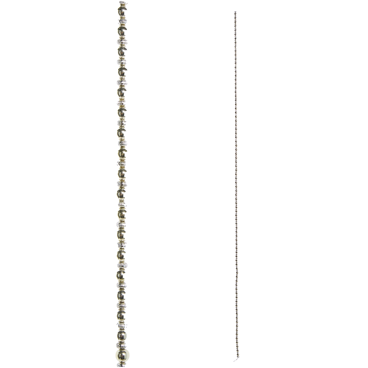 Guirlande perlée argent et or – 6 pi — Default Title — vue individuelle sur fond blanc