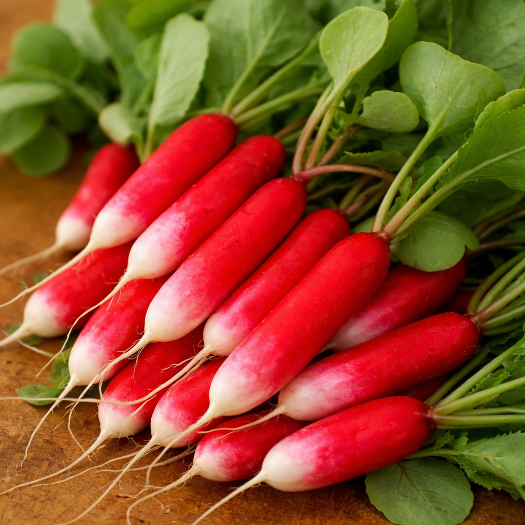 'French Lunch' radish on ribbon