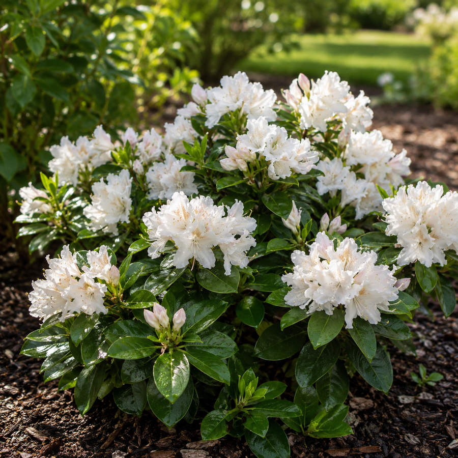 Rhododendron 'Cunningham's White'