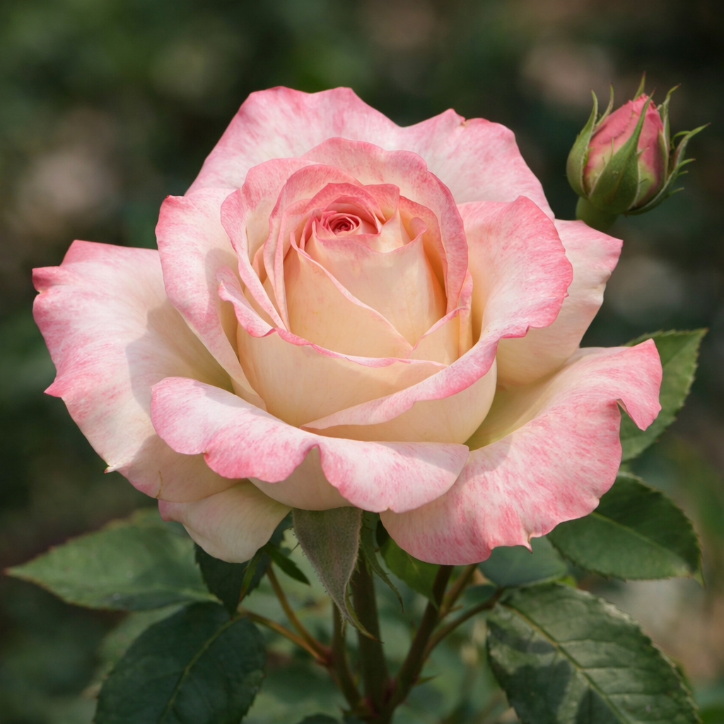 Rosier hybride de thé ‘Pinkerbelle’ (Rosa)