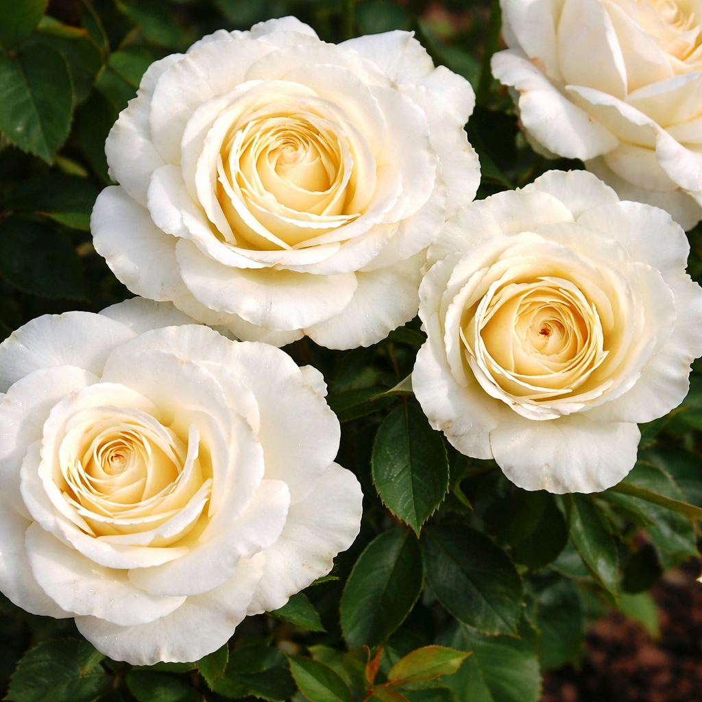 Grandiflora rose 'Mt. Hood'