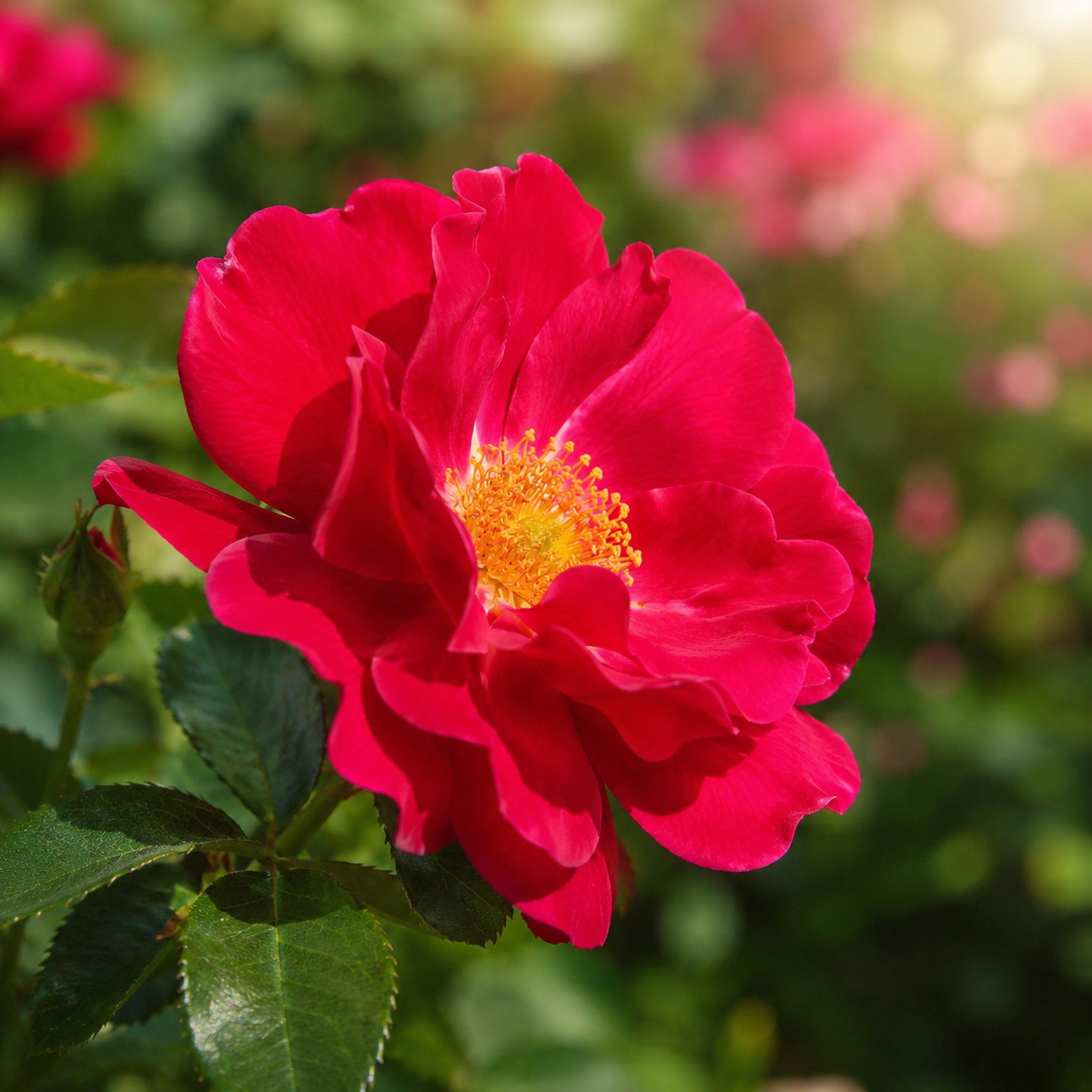Rosier grimpant rustique 'Henry Kelsey'