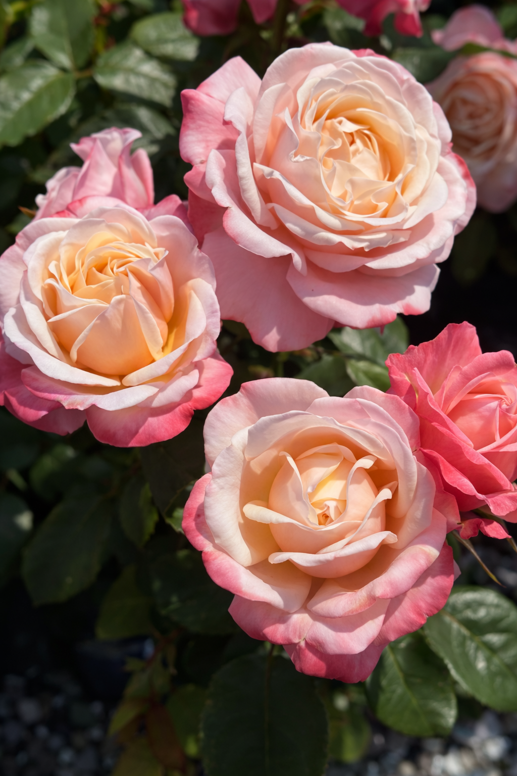 Hybrid tea rose 'Anne Marie'