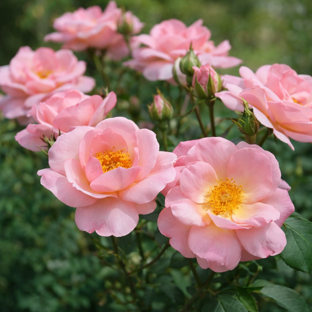 Rosier rustique 'Knock Out' pêche