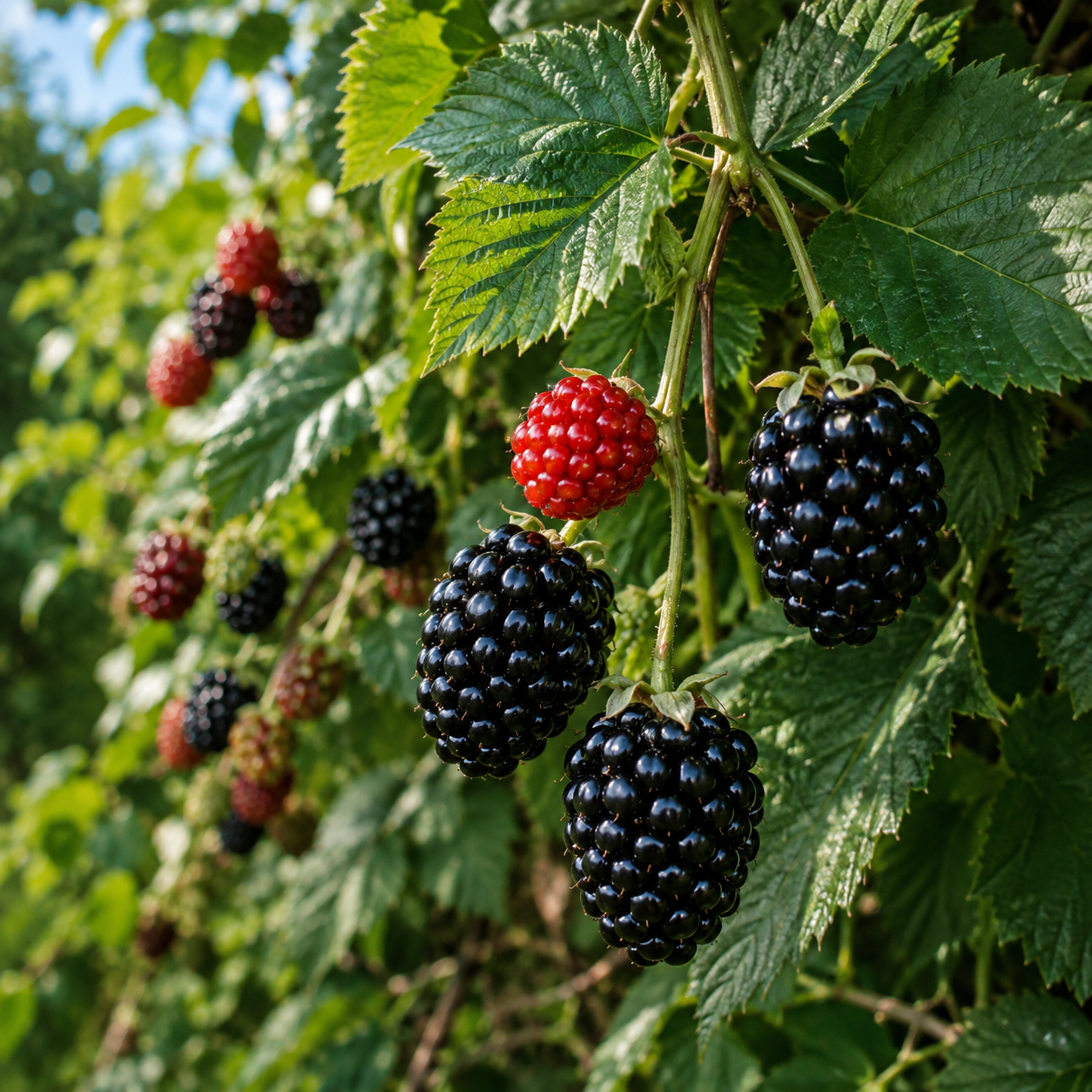 Rubus fruticosus 'Triple Crown'