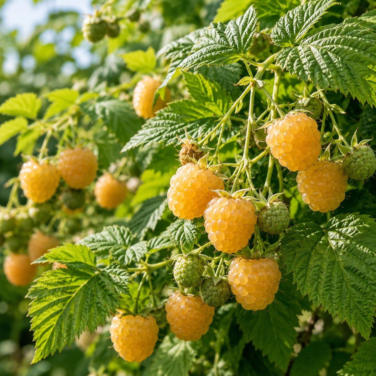 Rubus idaeus 'Cascade Gold'