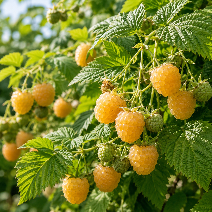 Rubus idaeus 'Cascade Gold'