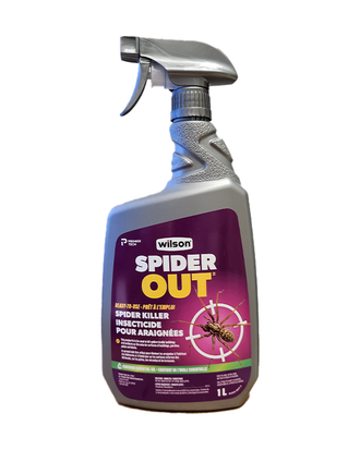 Insecticide pour araignées SPIDEROUT de Wilson — photo sur fond blanc