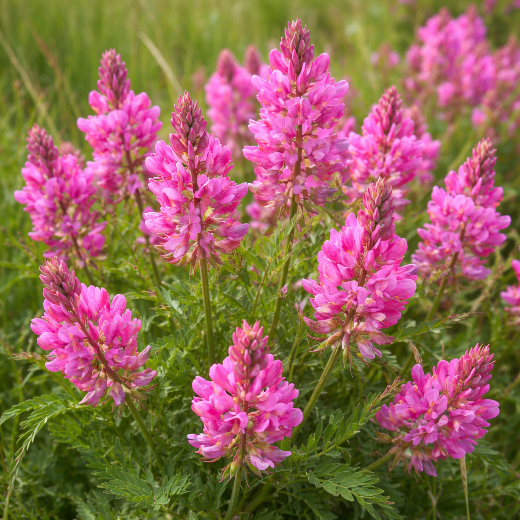 Sainfoin boréal en fleurs dans un milieu naturel.