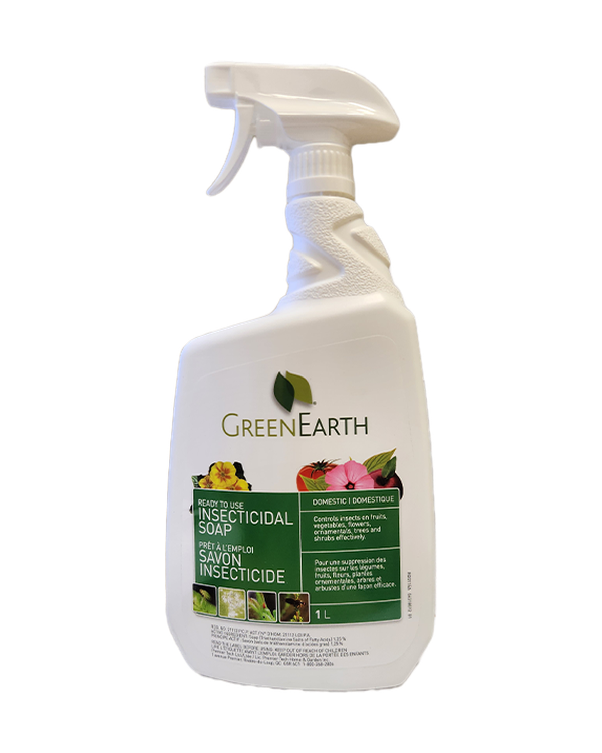 Savon insecticide prêt à l'emploi Green Earth — photo sur fond blanc