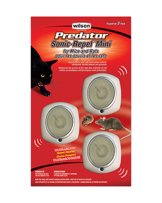Sonic-Repel Mini PREDATOR – Ensemble de 3 – Wilson — photo sur fond blanc