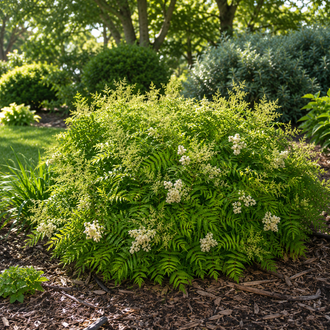Sorbaria sorbifolia 'Matcha Ball'