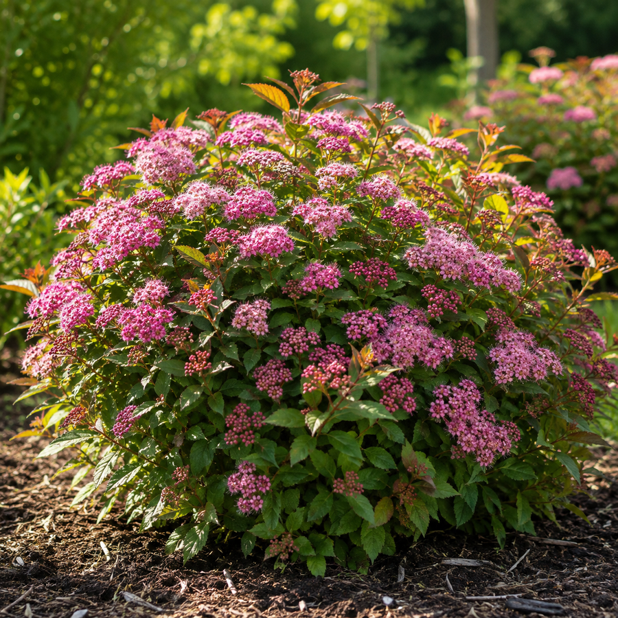 Spiraea japonica 'Empire Ice Dragon'