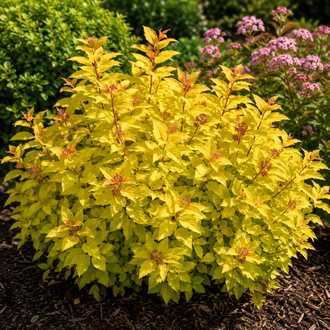 Spiraea japonica 'Lemon Princess'