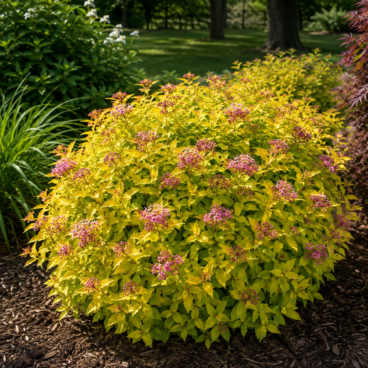 Spiraea japonica 'Pineapple Poprocks'