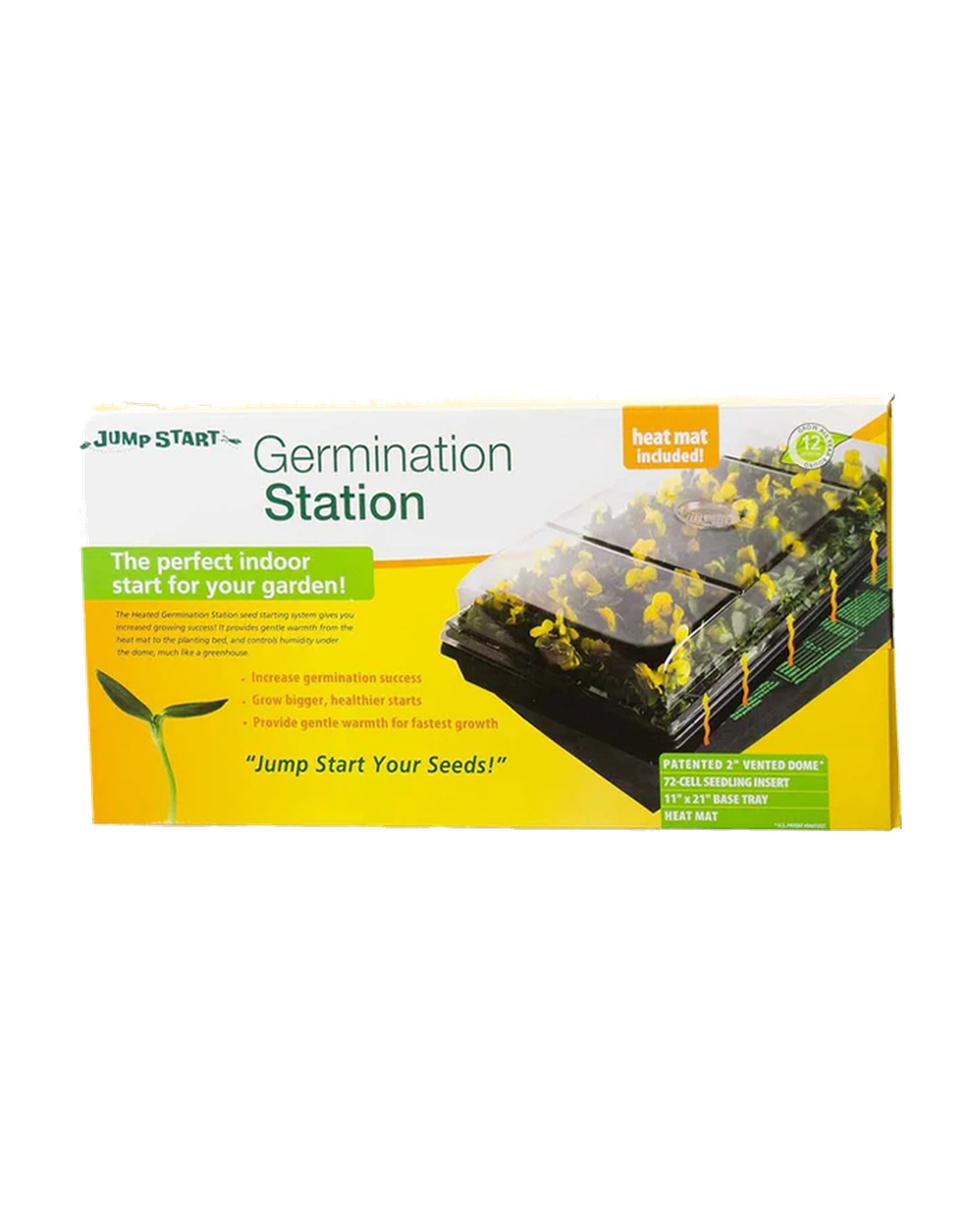 Station de germination 22 x 11″ JumpStart — photo sur fond blanc